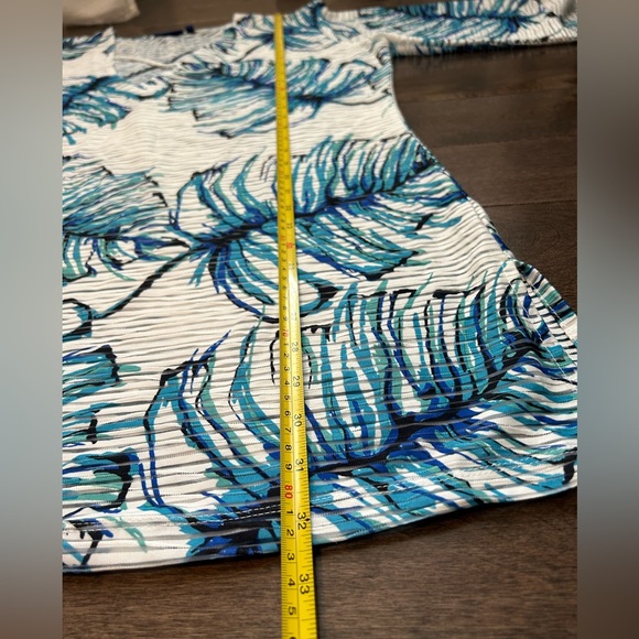 2 for $10 ⭐️NWOT Swim Coverup. Bathing suit cover top xxl white blueoversized - Picture 7 of 9